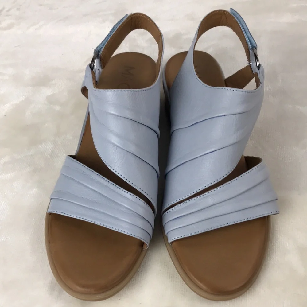 Mago Made in Turkey Women's Blue Sandals - Picture 13 of 16